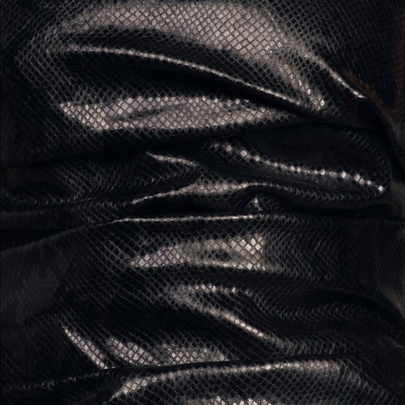 WAYF Vegan Leather Snake-Embossed Strapless Mini Dress! NeW, NEVER WORN! - Picture 5 of 6